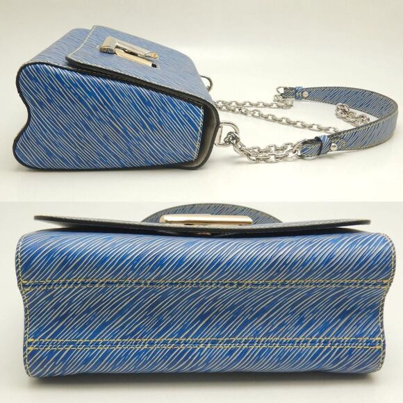 LOUIS VUITTON Blue Leather Shoulder Bag - Picture 4 of 10